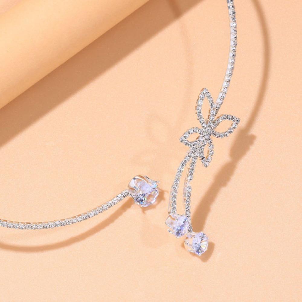 Delicate Adjustable Open Butterfly Collar Jewelry Women Round Necklace Accessories