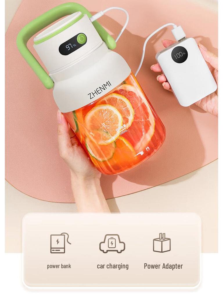 Zhenmi Tritan Trådløs Bærbar Juicekopp J15