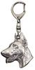 Dobermann, Doberman Pinscher, Dobie I - Silver-plated Key Ring with Dog, Handbag Decoration, Backpack Pendant by Art-Dog Brand