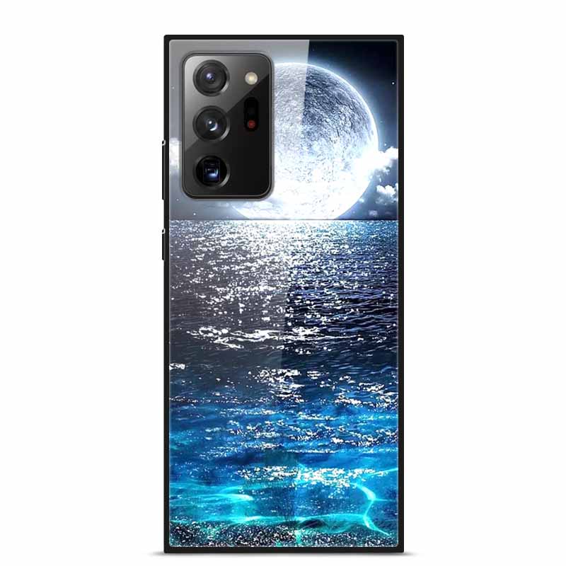 Glass Back Cover For Samsung Note 20 Ultra Case Tempered Glass Case For Samsung Galaxy S21 Ultra Case S 21 Note20 Ultra Funda