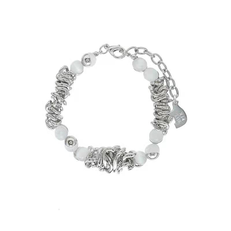 

Thorns opal bracelet summer ins design sense jewelry high-end light luxury couple hip-hop hand