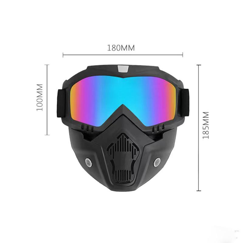 Maskenbrille, Cross Country-Brille, Motorradbrille, Harley-Helmbrille, taktische Brille