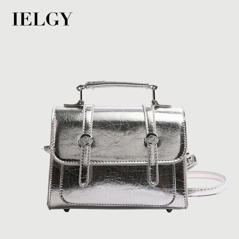 IELGY Burst Crack Classy Messenger Bag Summer All-Match Retro One-Shoulder F
