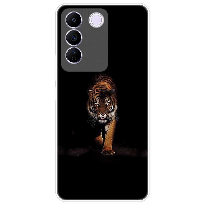 For Vivo V27e V 27e Case Soft Silicone Back Cover Cartoon Phone Case Diversification