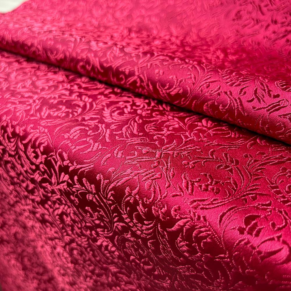 Brocade Jacquard Wheat Flower Pattern Damask Fabric For Silk Satin Girl's Dress Cheongsam Costume Curtain DIY Quilting Patchwork