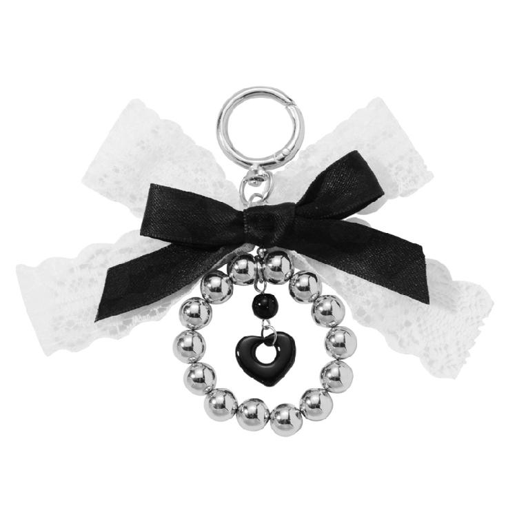 Heart Shaped Carabiner Charm Keychain Scratch Resistant Alloy Key Holder With Y2K Retro Decorative Charm