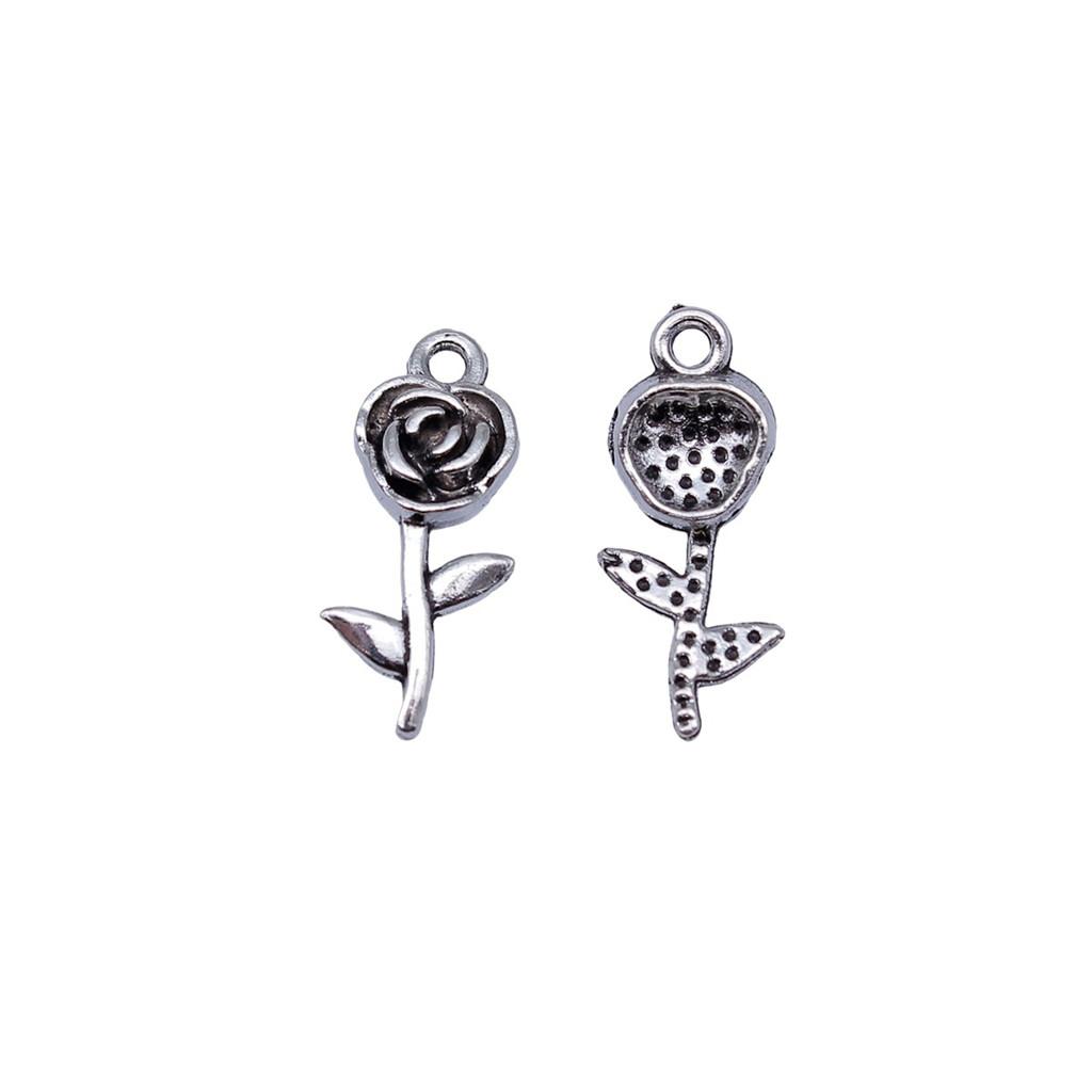 Roses Lotus Flower Charms Sunflowers Pendants For Floral Themed Jewelry Making