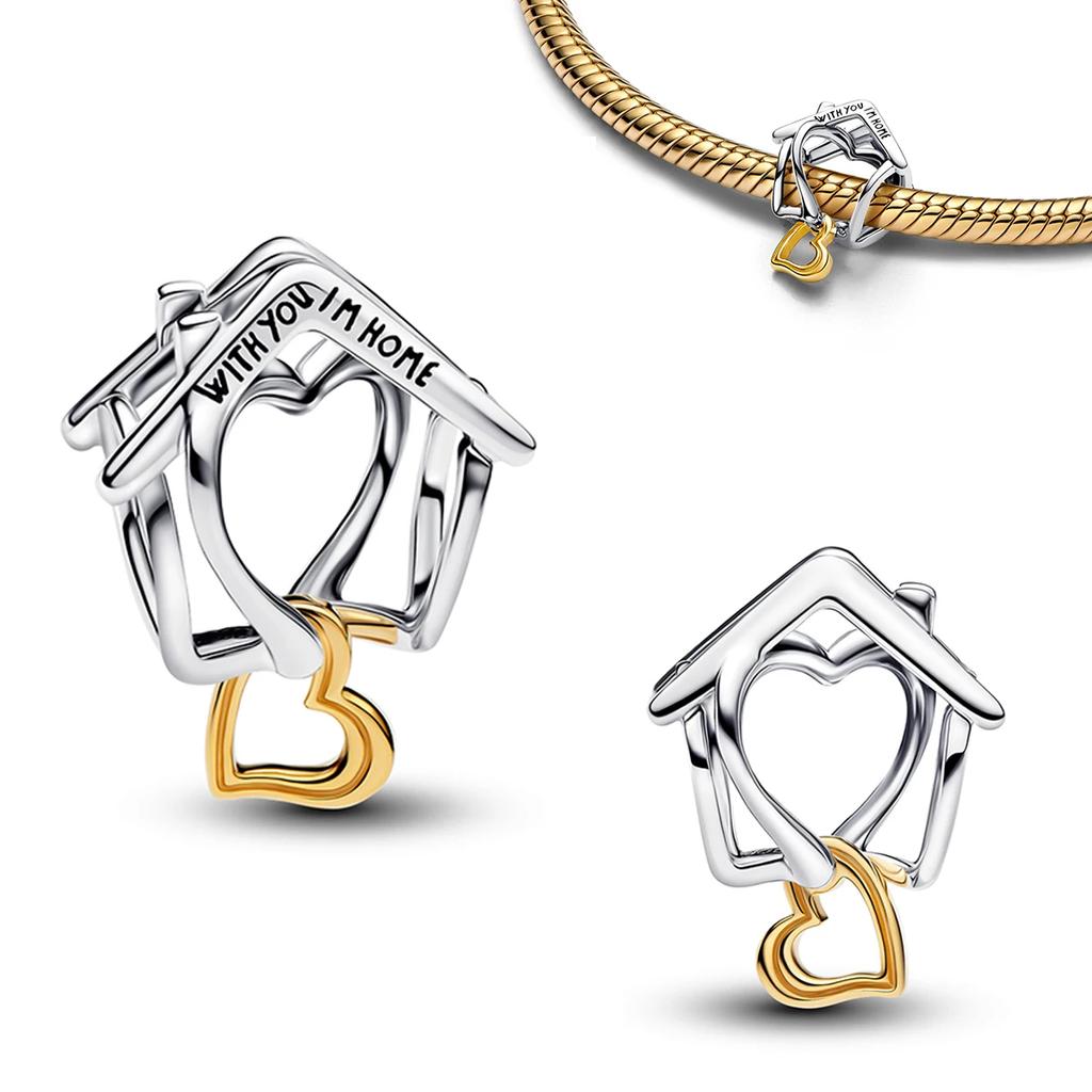 Authentische Kupfer Goldene Runde Anhänger Pferd Löwe Burg Perlen Armband Halsketten Damen Weihnachten Halloween DIY Geschenk