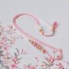 Hand-Woven Peach Blossom Knot Necklace Cord with Four-Strand Braid for Men and Women