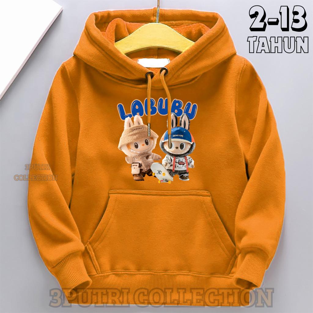 Children's Hoodie New Trendy Labubu Kids Cute Cartoon Casual Daily Hoodie 100-160cm Boys Girls