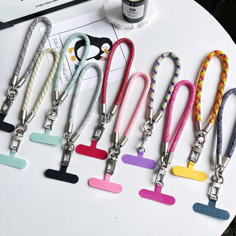 Fashion Short Mobile Phone Lanyard Universal Wrist Strap Rope Outdoor Anti-Loss Phone Strap Hanging Rope For Iphone 16 Samsung