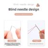 Blind Person's Sewing Kit - Mini Portable Plastic Sewing Tool Set, Bag for Sewing Supplies, Needle and Thread Box