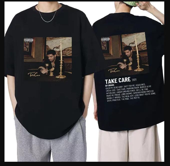 2011 Drake Take Care Album Cover T-shirt size S-5XL XXL