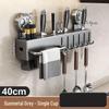 Suction Cup Kitchen Knife Rack with Utensil Holder