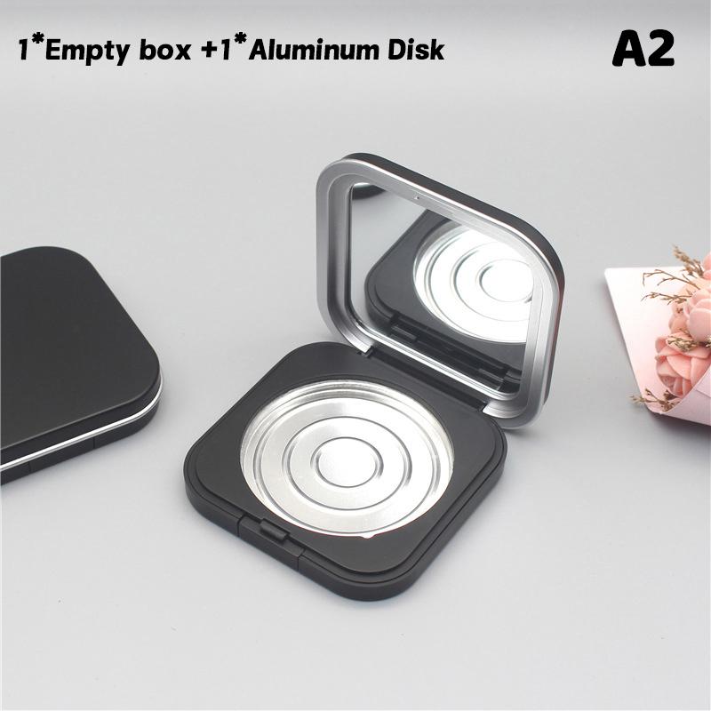 Empty Powder Box Blusher Case Replacement Portable Container With Magnetic With Mirror Eye Shadow Case Cosmetic Makeup Case