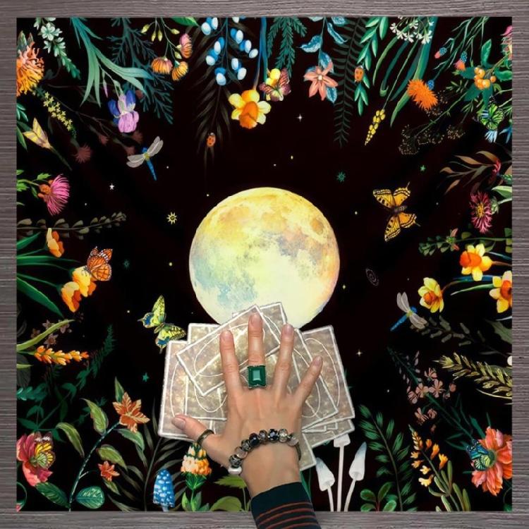 50x50/60x60/75x75cm Tarot Tablecloth Mat Divinations Board Game Oracles Card Pad