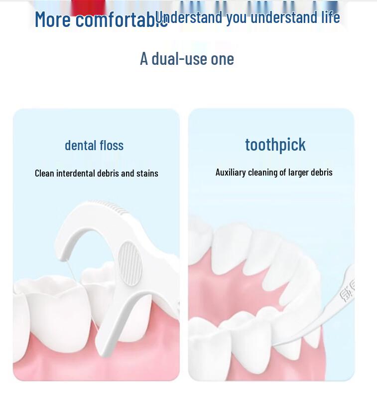 FAWNMUM Individually Wrapped Dental Floss Picks