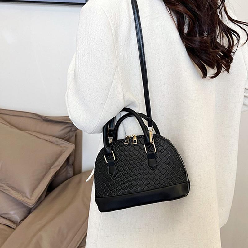 Yogodlns Women Shell Crossbody Bag New Trendy Retro Shoulder Handbag Simple Stylish Casual Commuter Purse