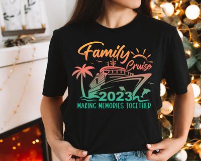 Making Memories T Shirt Family Cruise 2023 Matching Vacation Holiday