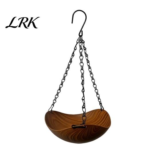 Wind Resistant Bird Feeder Outdoor Feeder, Garden Hanging 1 or 2 Decorative Bowls Backyard for Wild Birds Patio Porch Decor Food And Water