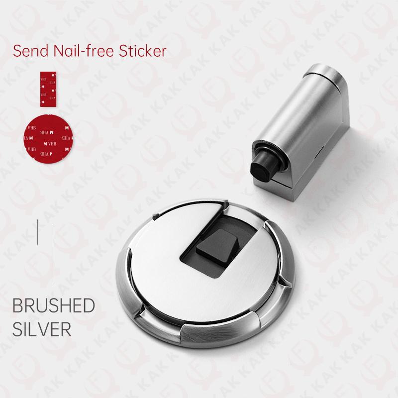 KAK – batente de porta magnético robusto, mecânico, ajustável, autoadesivo sem furos, ferragens para portas de móveis