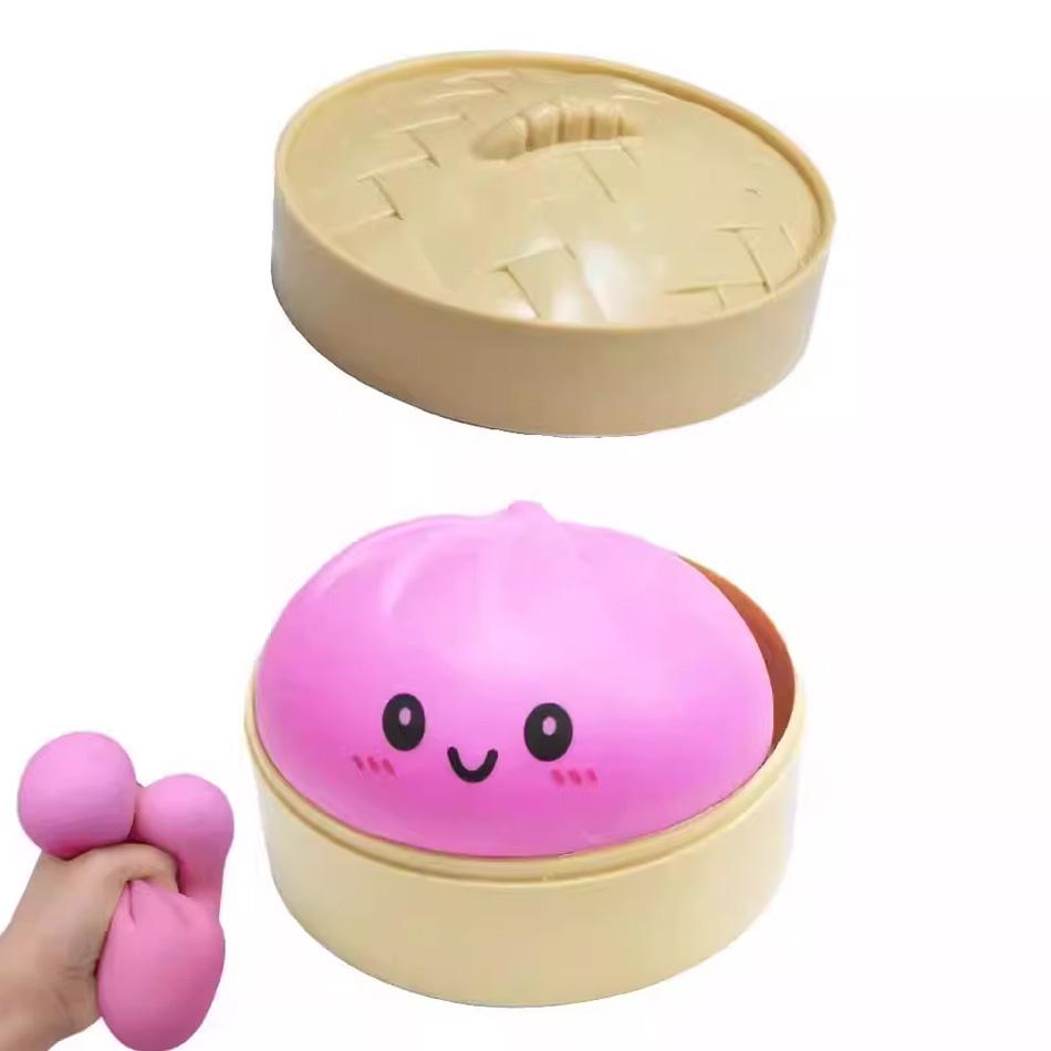 Colorful Dumpling Squishes Stress Balls Reusable Short Rebound Decompression Playthings Dough Ball One-Of-A-Kind Home Decoration Gifts
