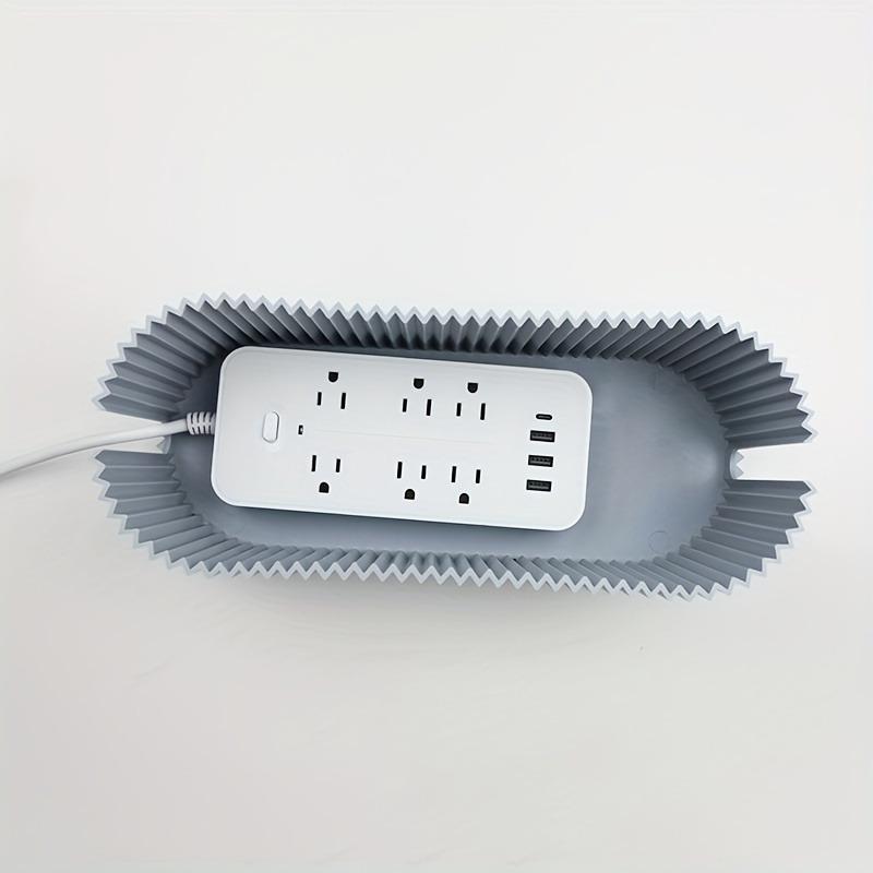 1pc Cable Storage Box with Lid for Office, High Capacity Cord Organizer, Space Saving Desktop Socket Cable Management Box