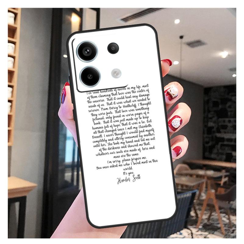 After We Collided Hardin Scott Tessa Case For Xiaomi Redmi Note 11 9 10 12 13 Pro Plus 12S 11S 10S 9S Redmi 12 10C 12C 13C Cover