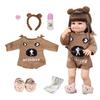 KEIUMI 22 Inch Reborn Baby Doll Full Silicone Vinyl Early Education Sweet Smile Newborn Babies Toy for Kids