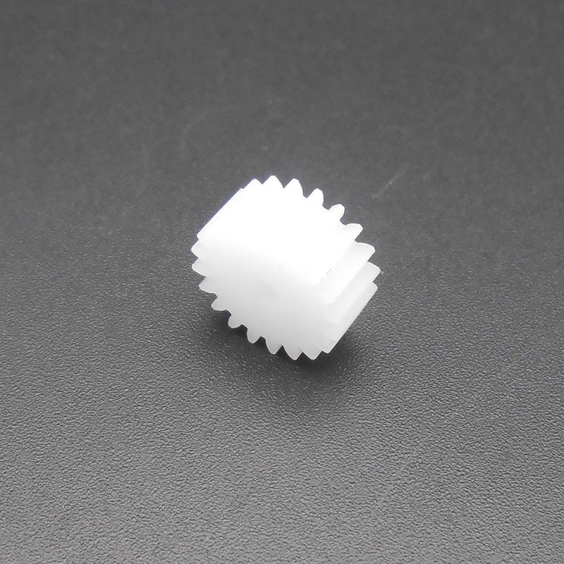 10Pcs/Lot 0.5M 0.5 Modulus 20 Teeth Plastic Spur Cylinder Gear Pinion Bore Hole Aperture 2MM 1.95MM 2A 20T 5X11MM Reduction Gear