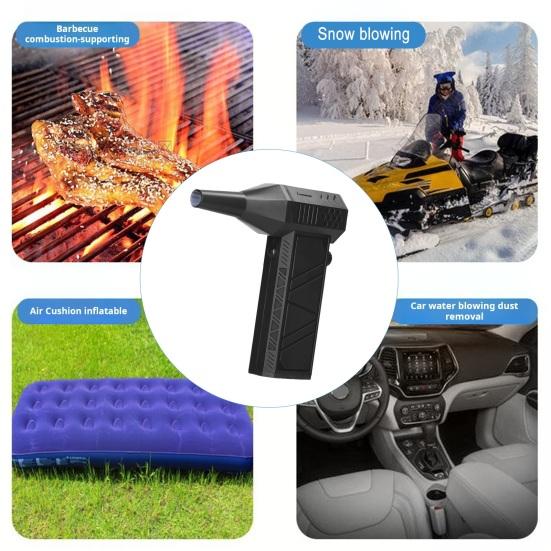 Violent Fan Powerful Airflow Turbo Snow Blower 130000 RPM Brushless Motor 3-Speed Adjustable Mini