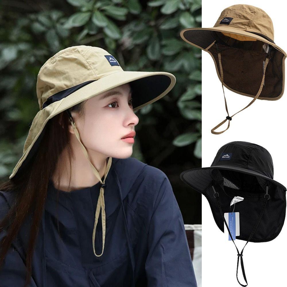 Style Quick-Drying Sun-Proof Peaked Cap Men and Women Outdoor Casual Sun-Shade Fisherman Hat Camping Alpine