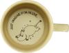 MOOMIN Tasse, ca.. 300ml, mit Mumin-Botschaft, cremefarben und weiß, perfekt für Kaffee oder Tee, Geburtstage oder als Geschenk. Hergestellt in Japan. MM7601-11