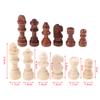 32 Stück/Set 2,2 Zoll Schachfiguren aus Holz Internationales Wortschachspiel Schachfigur Unterhaltungszubehör