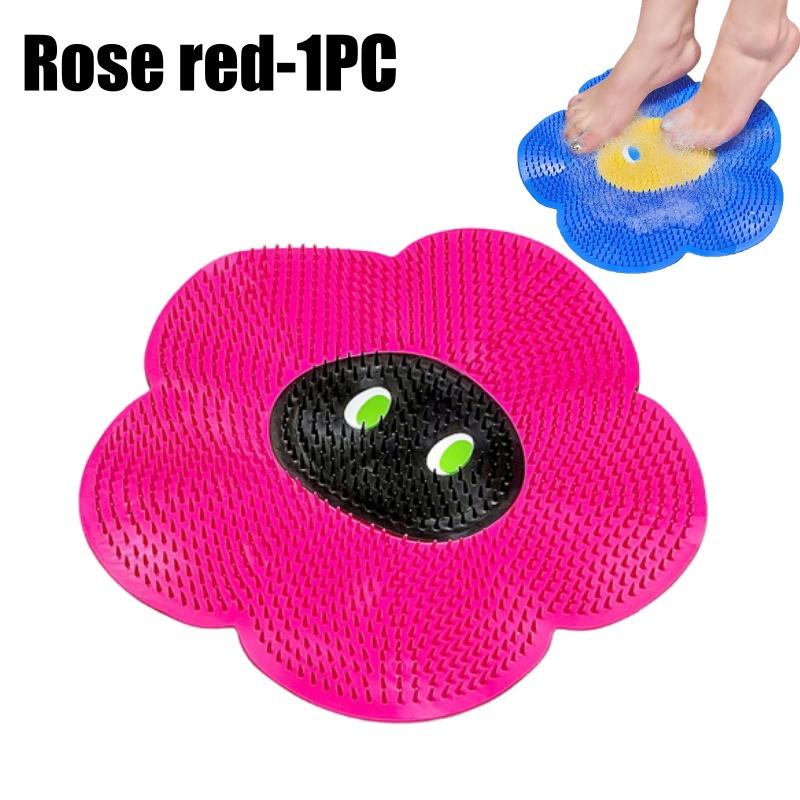 

Suction Cup Feet Scrubber Brush Hard Bristles Bath Exfoliator Dead Skin Remover Foot Wash Massage Tool for Back Body Cleaning
