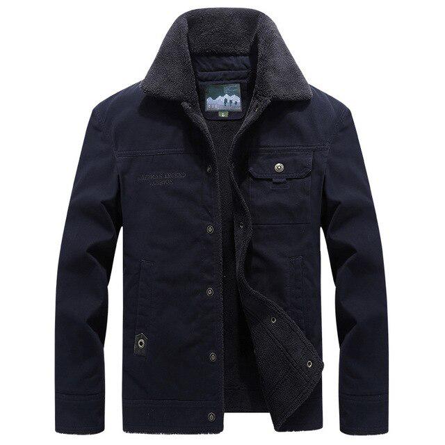 Outwear Winterjacke Männer verdicken warme Wolle Futter männlichen Mantel Windjacke Männer Militärjacke