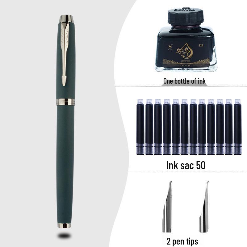 High-End Calligraphy Fountain Pen with Hard Nib for Artistic Writing, Practice & Signature - Ideal for Adults and Men