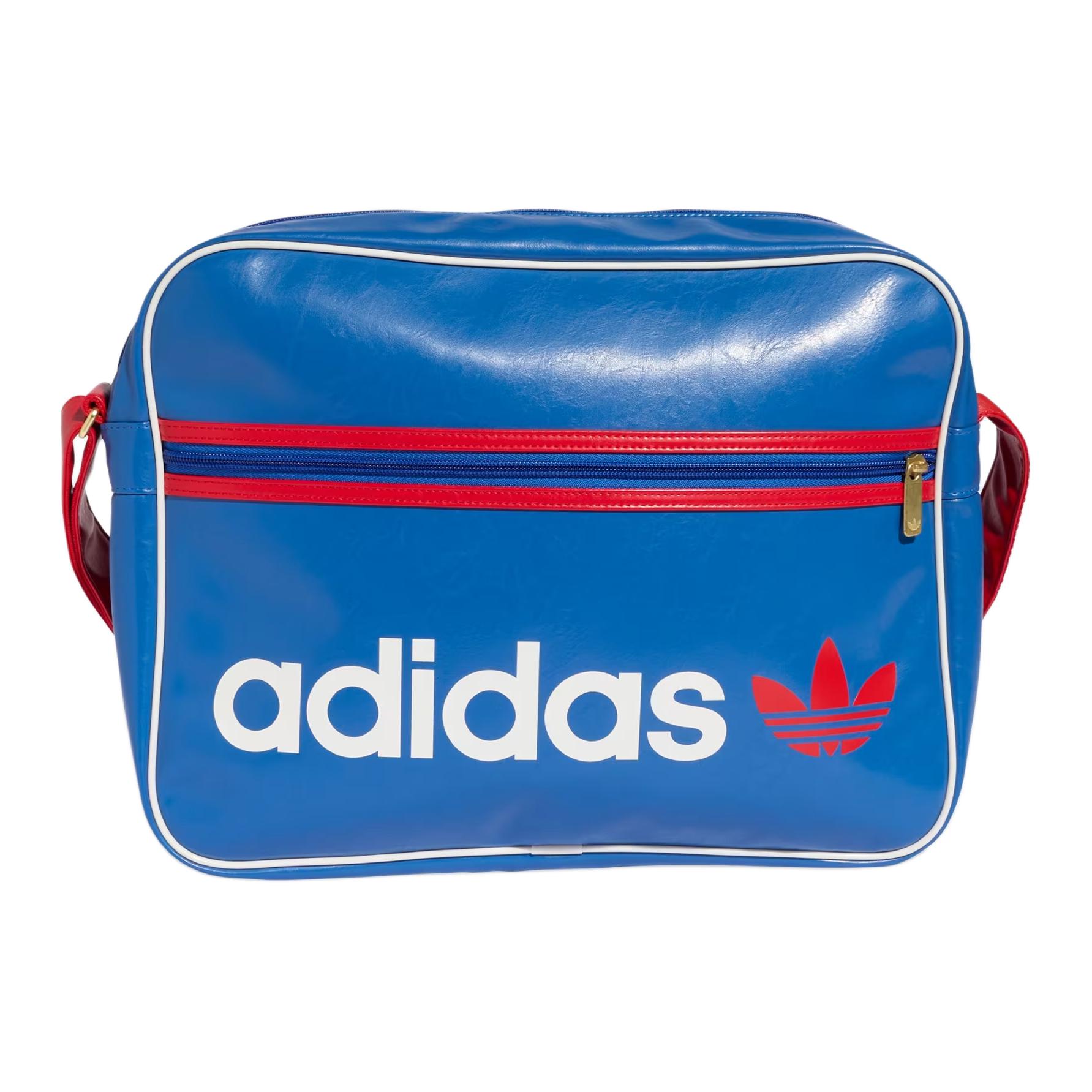 Adidas Originals Og 17.7L Letter Logo Adjustable Shoulder Strap Shoulder Bag Unisex Shoulder Bag Blue Crimson KE0143 Blue & Red