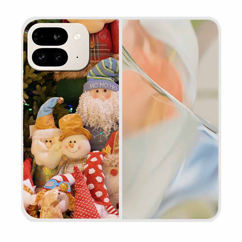 For Google Pixel 9 Pro Fold Case Pixel Fold Christmas Cute Clear Hard Plastic PC Phone Back Cover For Google Pixel9 Pro Fold 5G