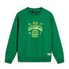 Li Ning Basketball Series Anti-Five Series Buchstaben Rundhals Bequem Atmungsaktiv Vielseitig Lockeres Sweatshirt Herren Sweatshirt Grün AWDUF71-1