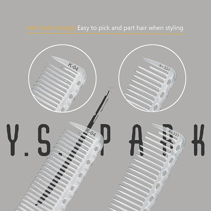 Transparent Salon Hair Comb With Professional Barber Hairdressing Scale Comb