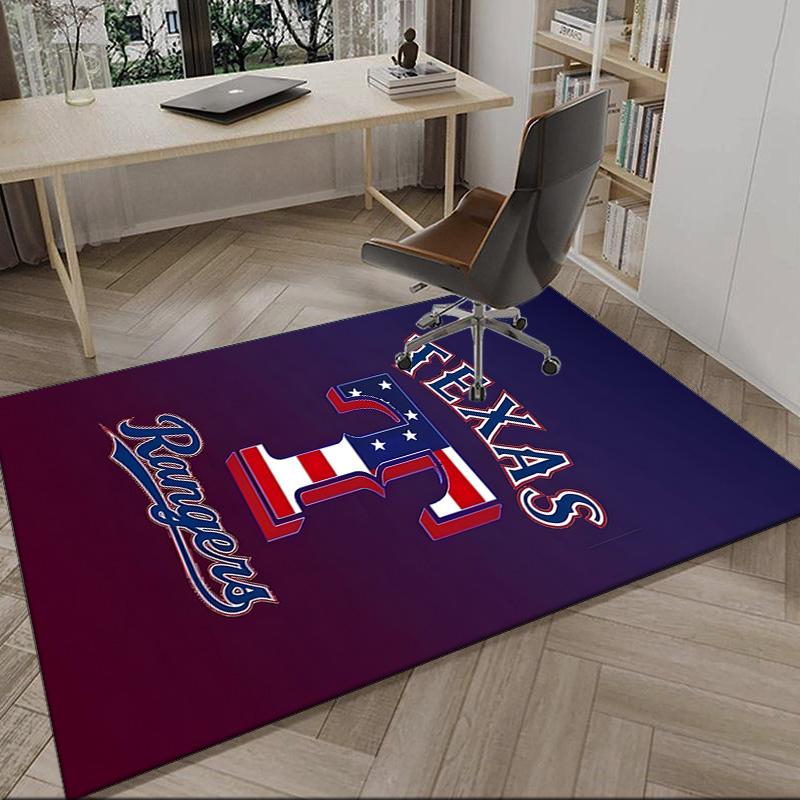 Texas Baseball Carpet, Kitchen Rugs, Yoga Mat, Non-Slip Mats, Rug for Bathroom, Living Room Bedroom, Camping Rugs Christmas Gift