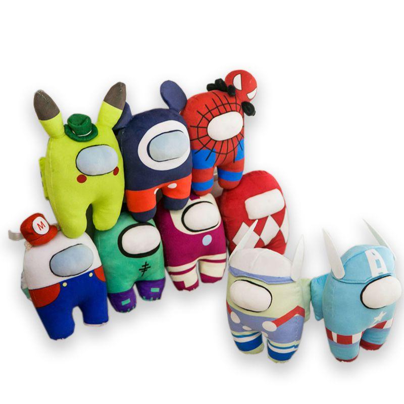Gioco Us Among Peluche Giocattolo Peluche Ripieno Bambola Pikachu Mario Superman Spiderman