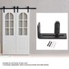 Adjustable Sliding Floor Guide for Barn Door Hardware Accessory (Heighten Single Roller)