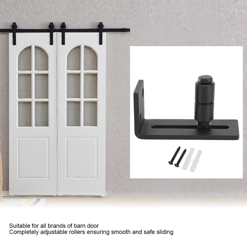 Adjustable Sliding Floor Guide for Barn Door Hardware Accessory (Heighten Single Roller)