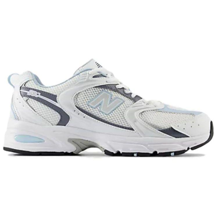 New Balance 530 White Light Chrome Blue Unisex Sneakers Dark-Arctic-Grey MR530RA