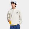 Li Ning Spor Yaşam Tarzı Serisi Amerikan Modası Günlük Çok Yönlü Düz Renk Rahat Örgü Kapüşonlu Sweatshirt Erkek kapüşonlu Sweatshirtler Açık Beyaz AWDV811-2