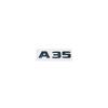 Emblema 3D ABS con letras negras brillantes A35 A45 A45S Turbo 4matic para Mercedes Benz AMG, guardabarros trasero para maletero W176 W177, pegatina con logotipo