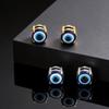 Vnox Devil's Eye Magnetic Clip Earrings, Stainless Steel Blue Eye Non Pierced Earring for Men, Anti Allergy Talisman Jewelry New