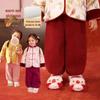 LUSON Baby Girls' Winter Corduroy Fleece-Lined Lantern Pants